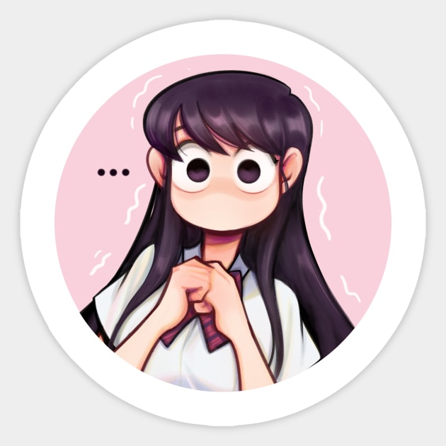 Komi Sticker by Amos The Fanboy